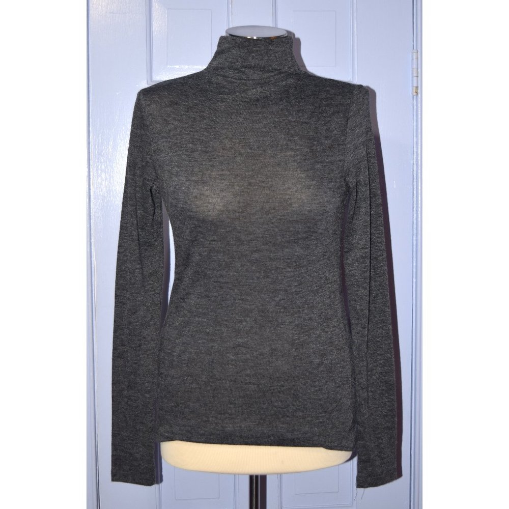 H&M Charcoal  Gray Mock Turtleneck size Small